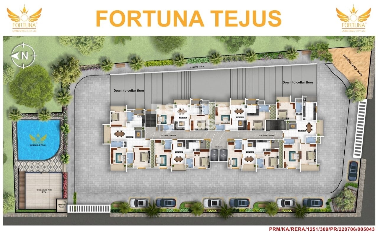 Fortuna-Tejus_an aerial view of a train with graffiti on it