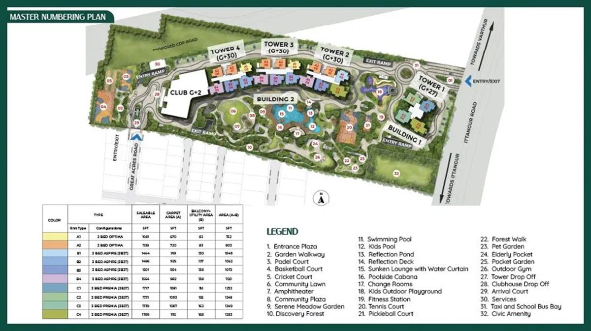 Garden Breeze At The Prestige City Master Plan Image