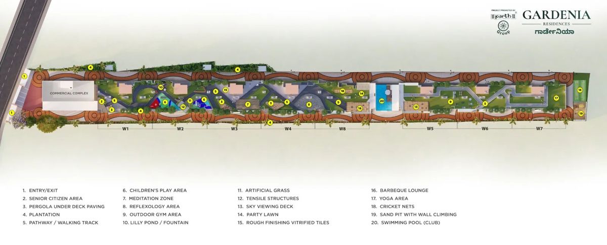 Gardenia-Residences-by-Parth-Group_a sign that is on top of a wall