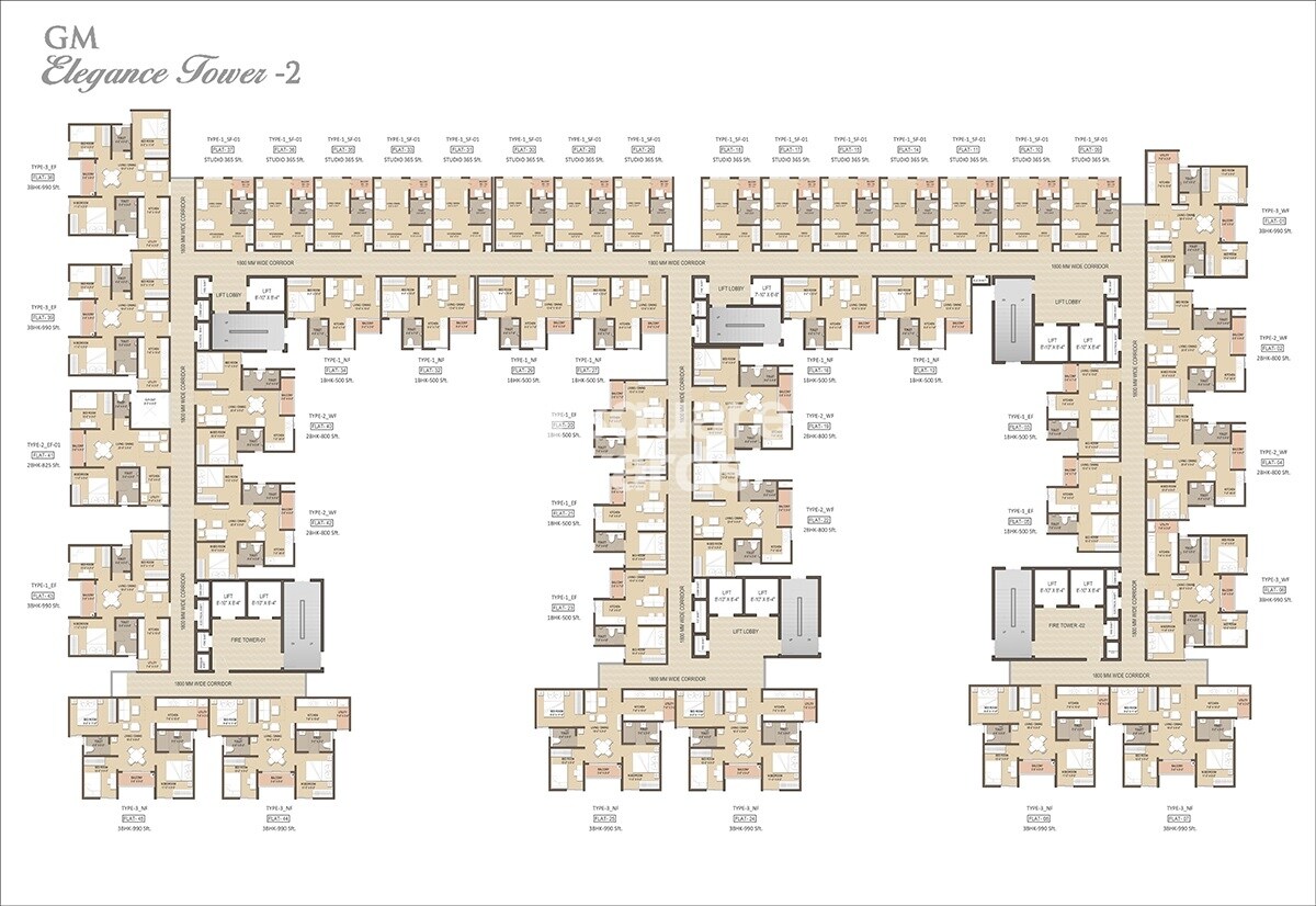 GM Elegance Tower Floor Plans