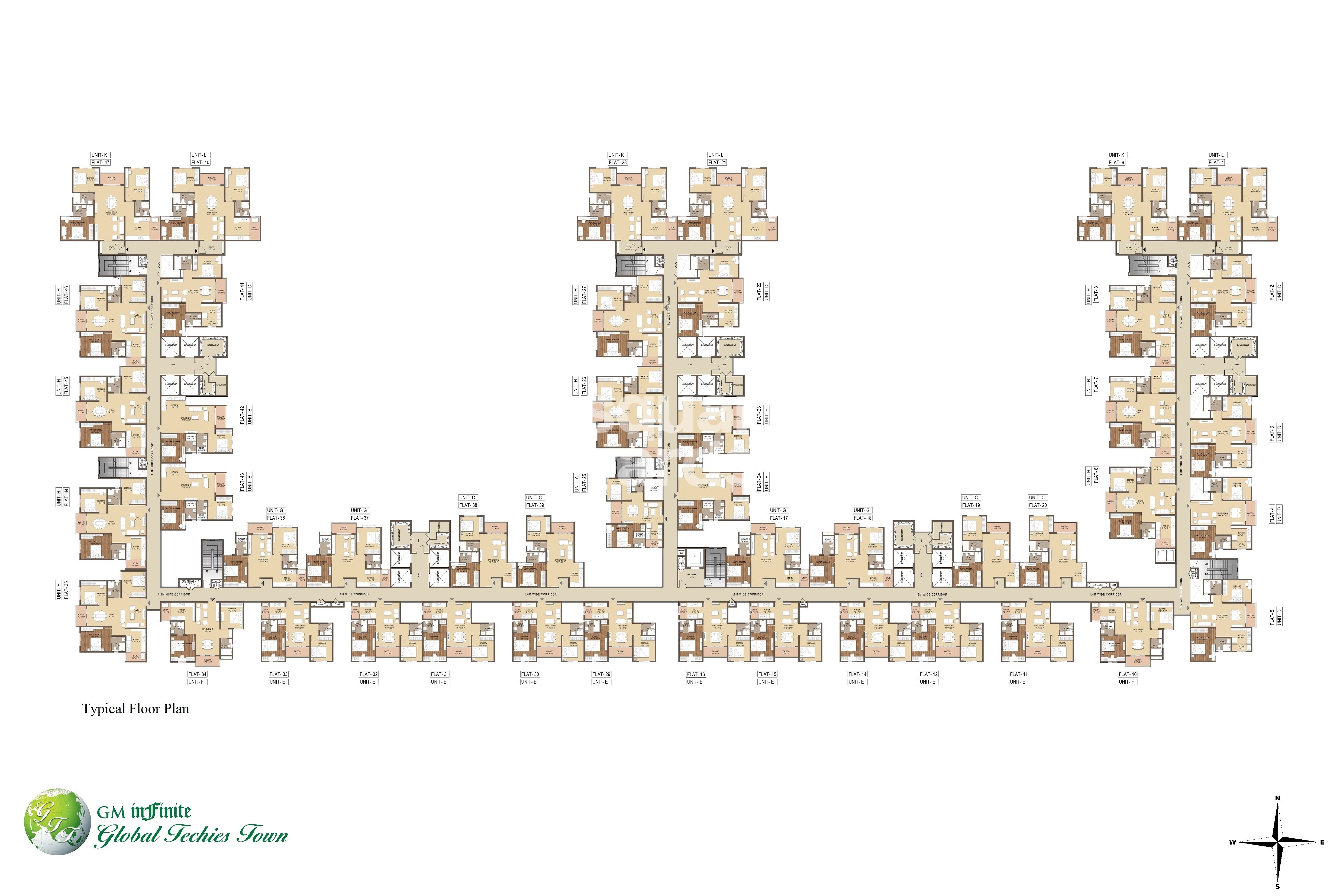 GM Global Techies Town Tower C Floor Plans