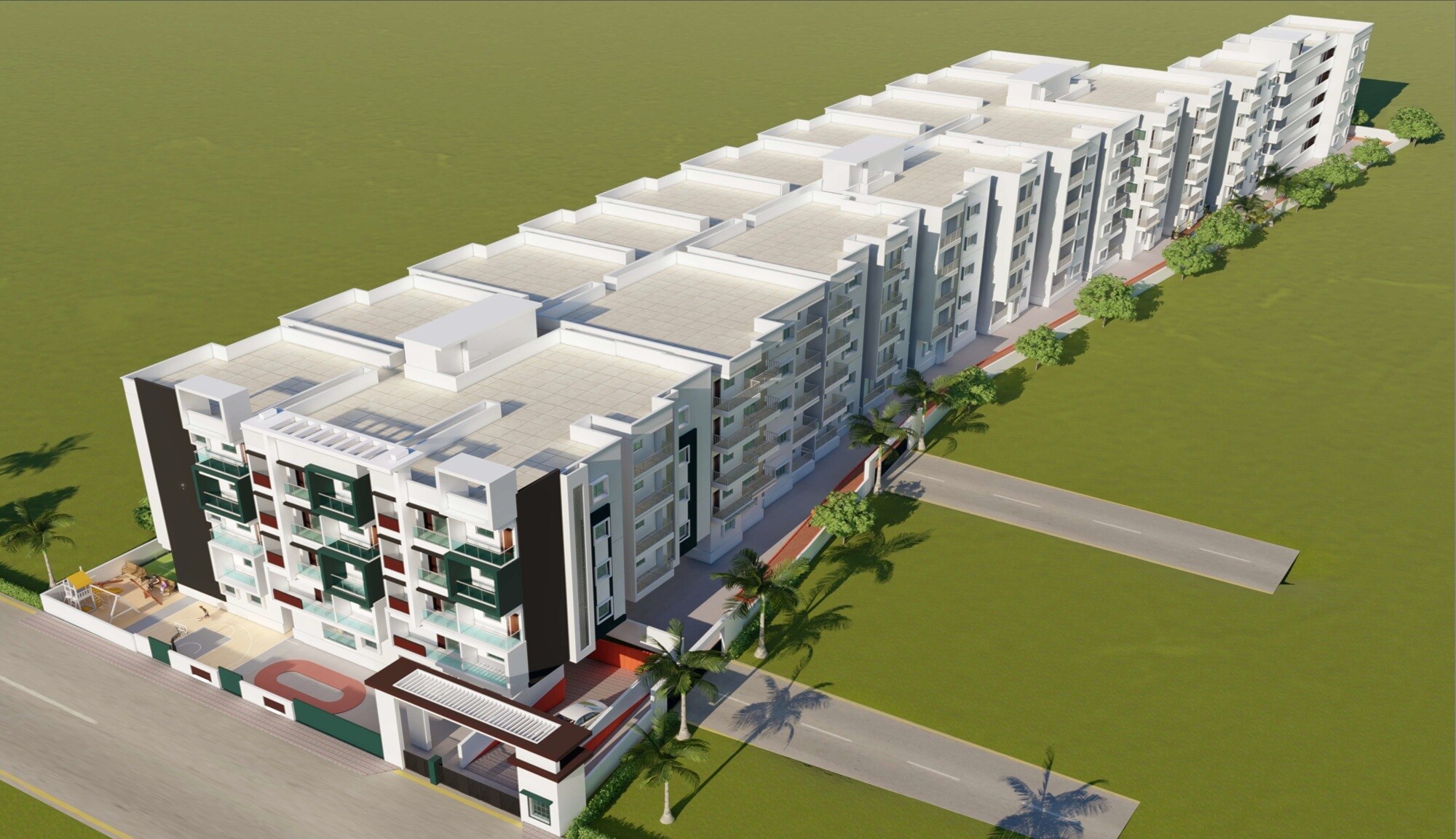 GM Kamadhenu Heights Tower View