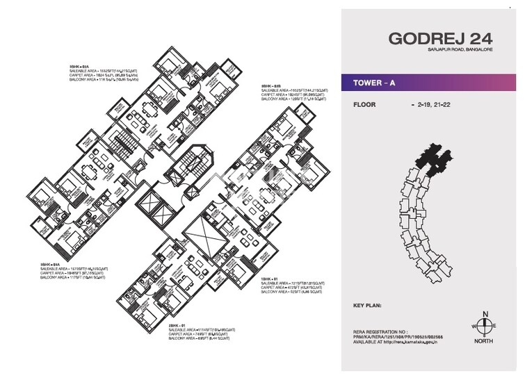Godrej 24 Sarjapur Floor Plans 1