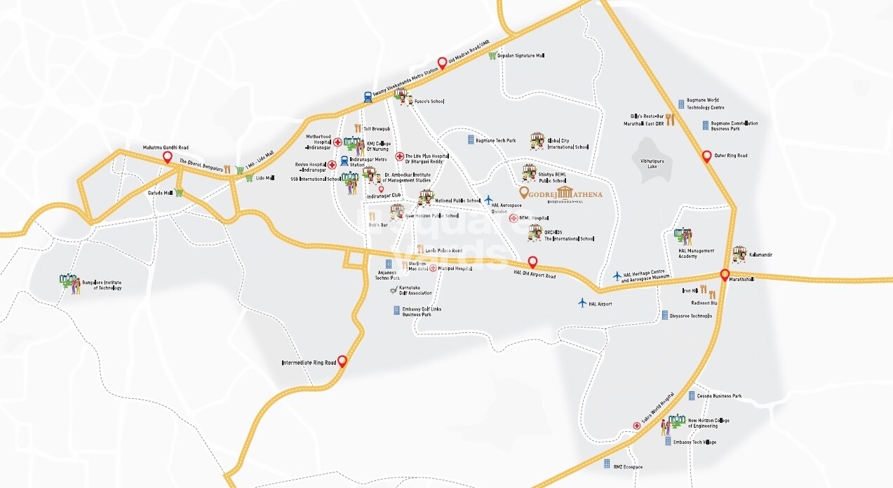 Godrej Athena Location Image