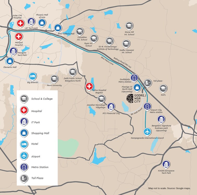 Godrej MSR City Location Image