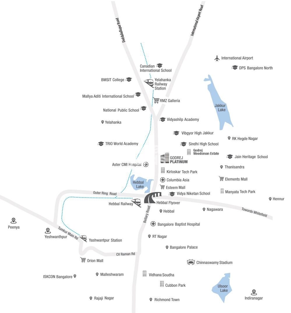 Godrej Platinum Bangalore Location Image