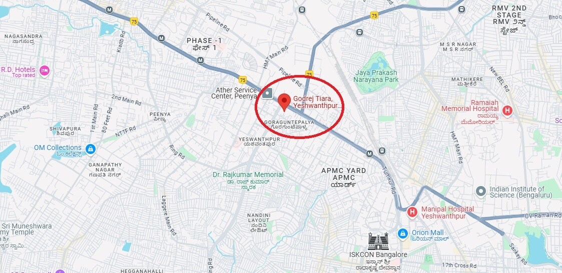 Godrej Tiara Location Image