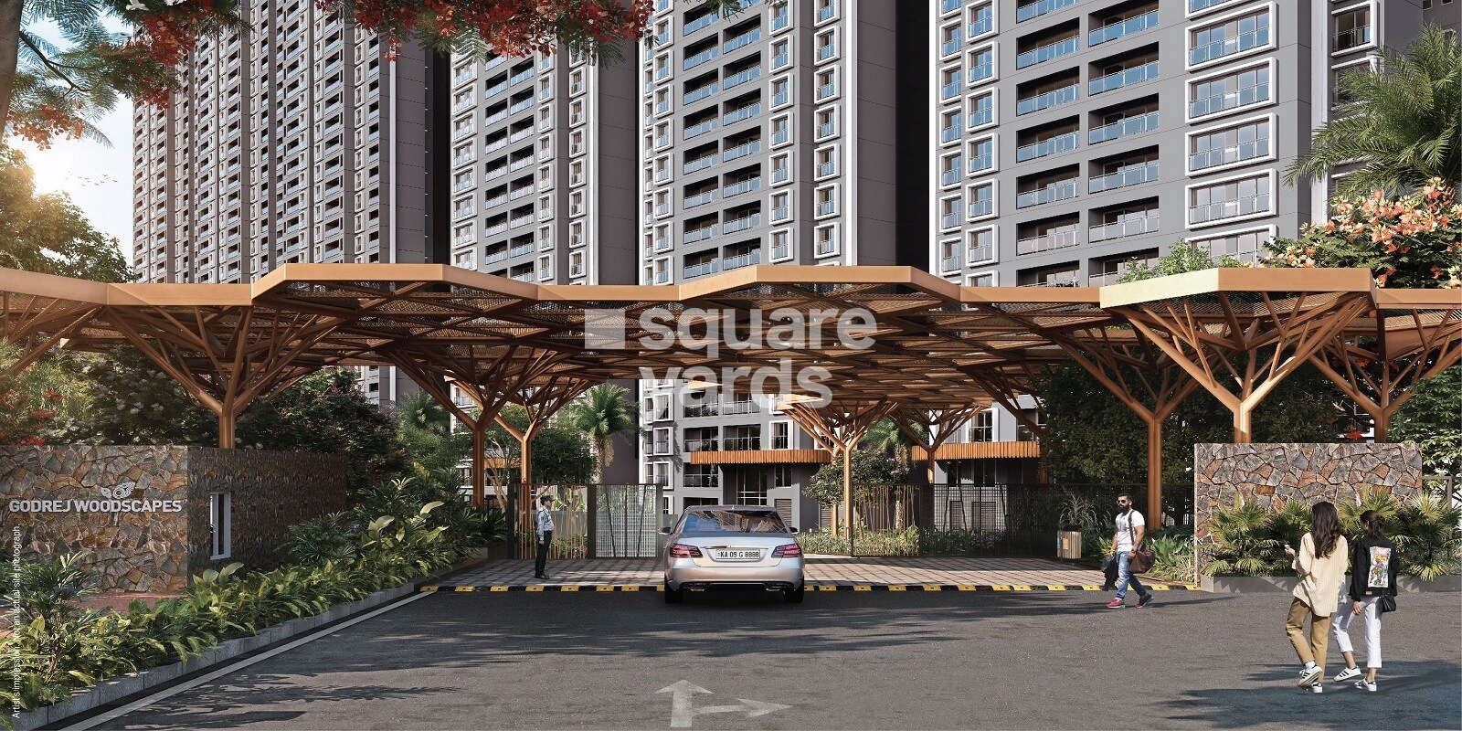 Godrej Woodscapes Entrance View