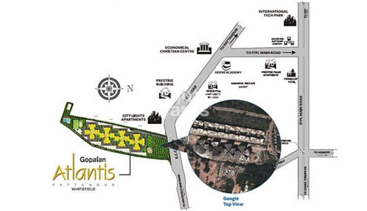 Gopalan Atlantis Location Image