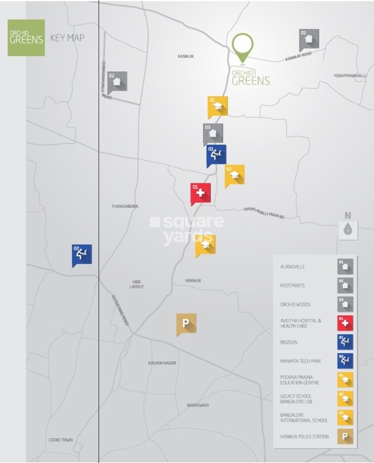 Goyal and Co Orchid Greens Location Image