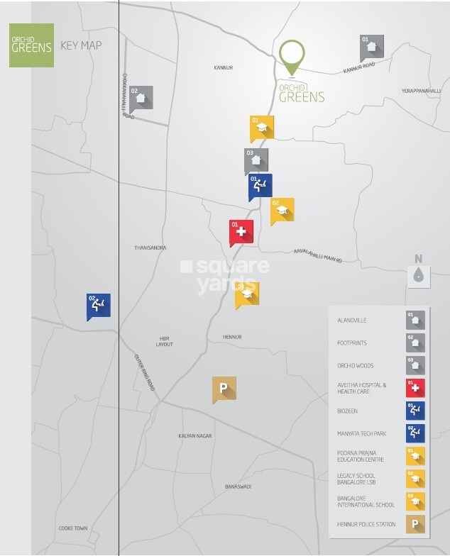 Goyal and Co Orchid Greens Location Image