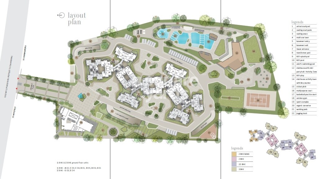 Goyal and Co Orchid Whitefield Master Plan Image