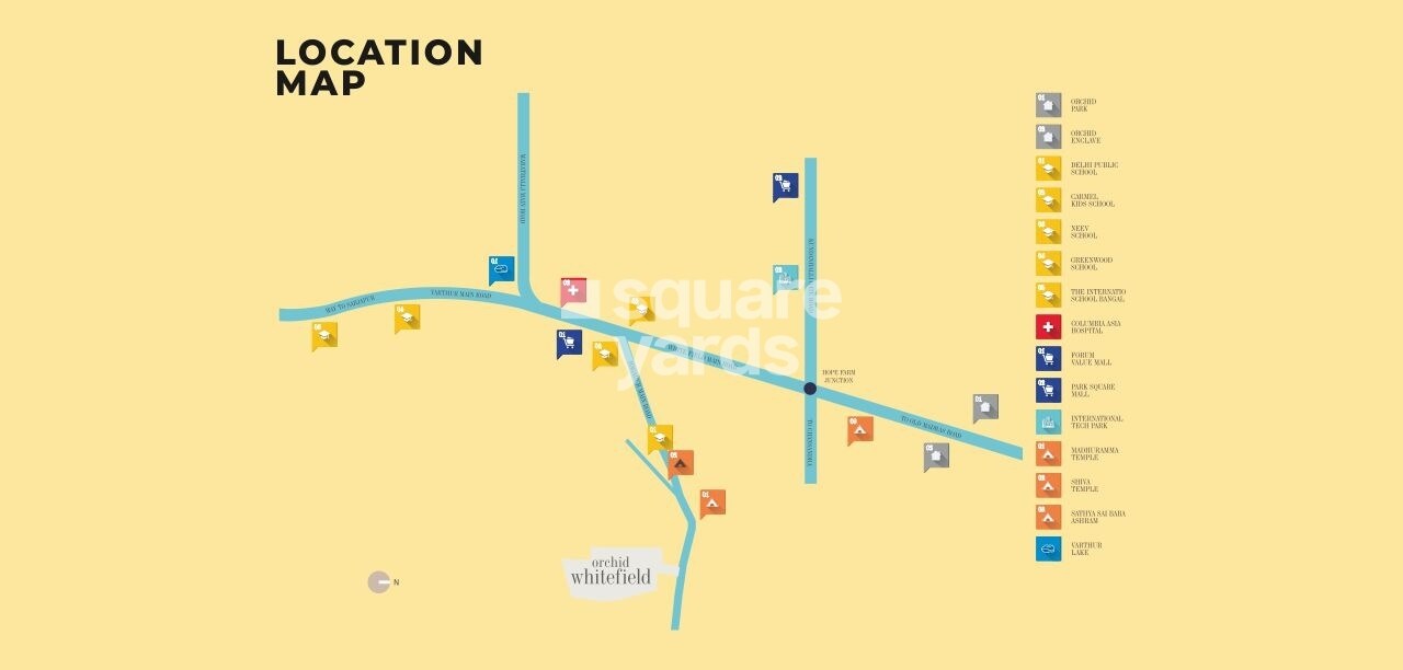 Goyal Orchid Whitefield Location Image