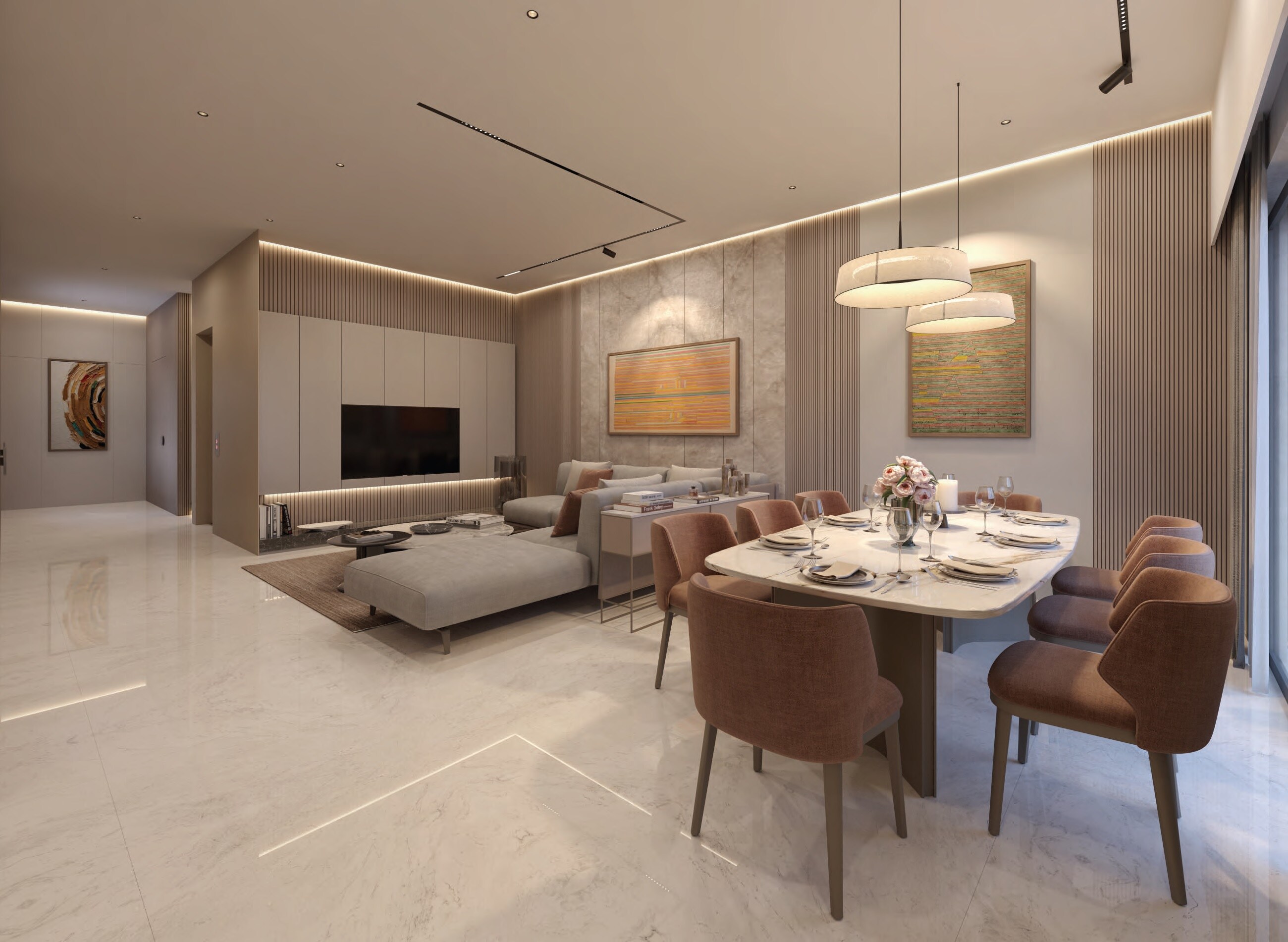 Goyal Riviera Uno Apartment Interiors 1
