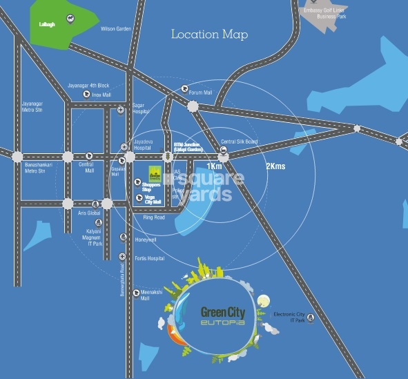 Green City Eutopia BTM Layout Location Image