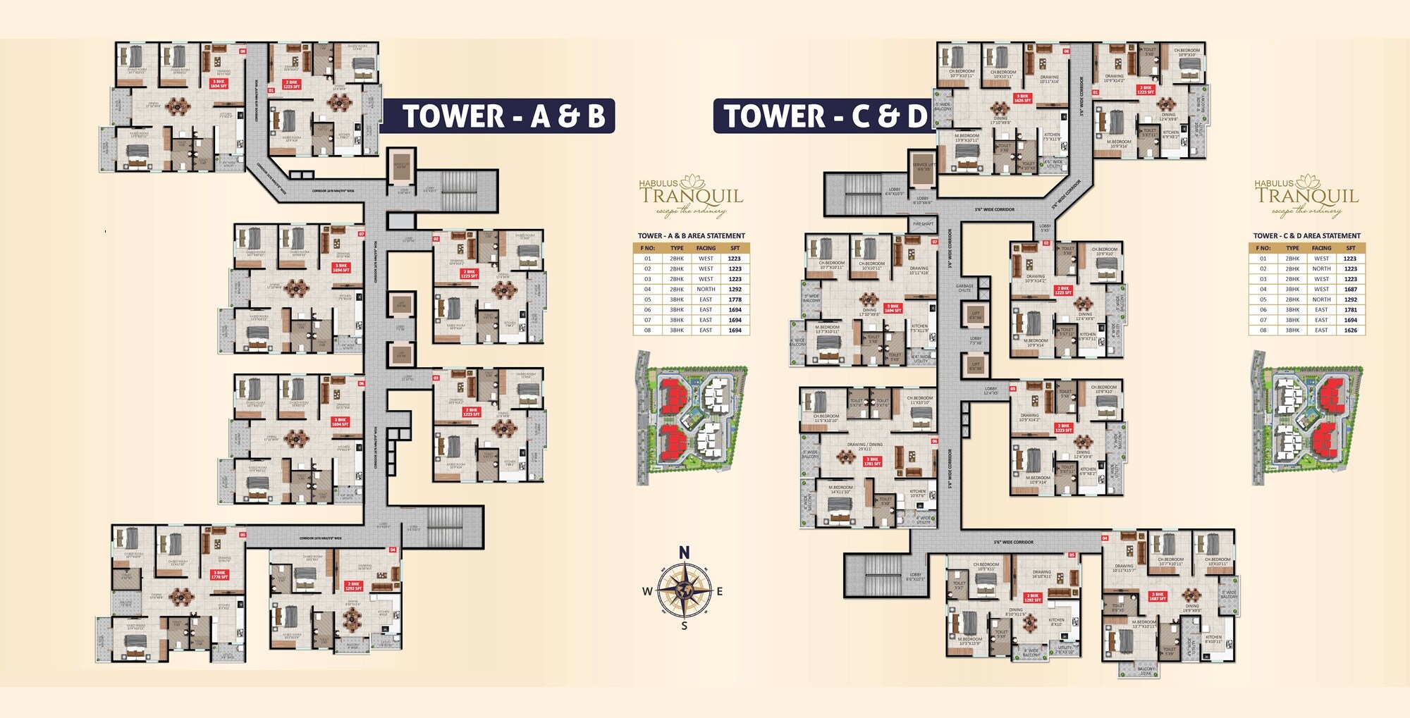 Habulus Tranquil Floor Plans