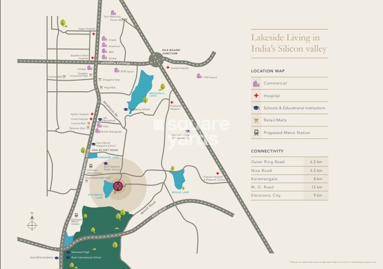 Hiranandani Evita Bannerghatta Road Location Image