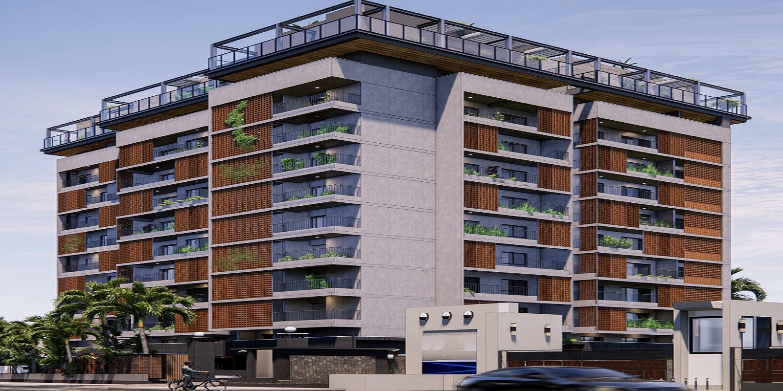 Inner The High Line Park residential project in Mysore Road