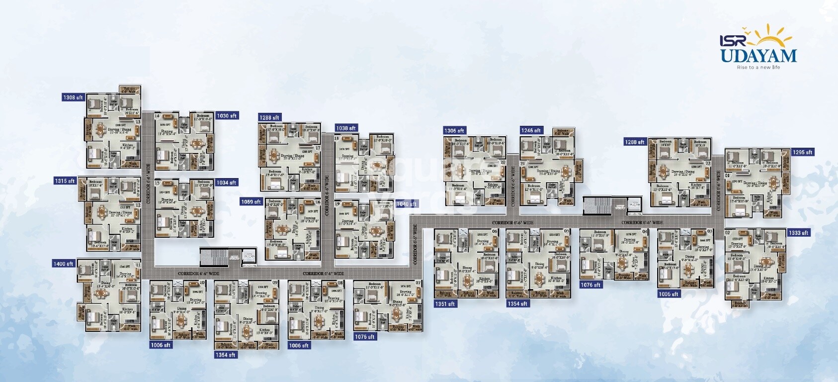 ISR Udayam Floor Plans