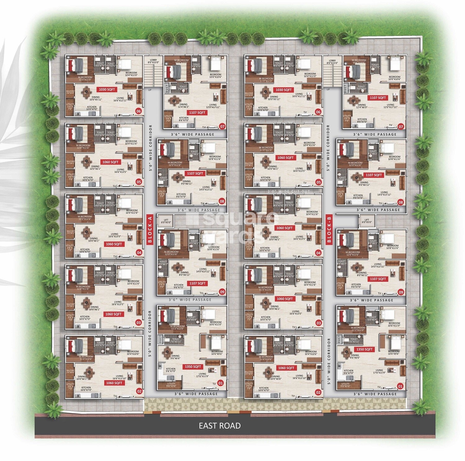 Jai Park Square Floor Plans