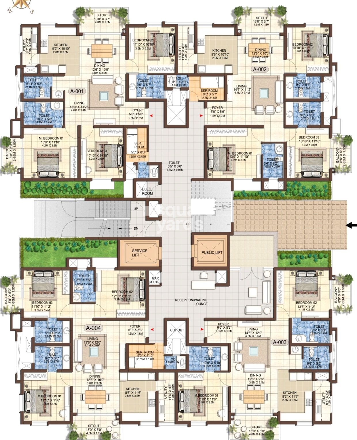 Jain Heights East Parade Floor Plans 1