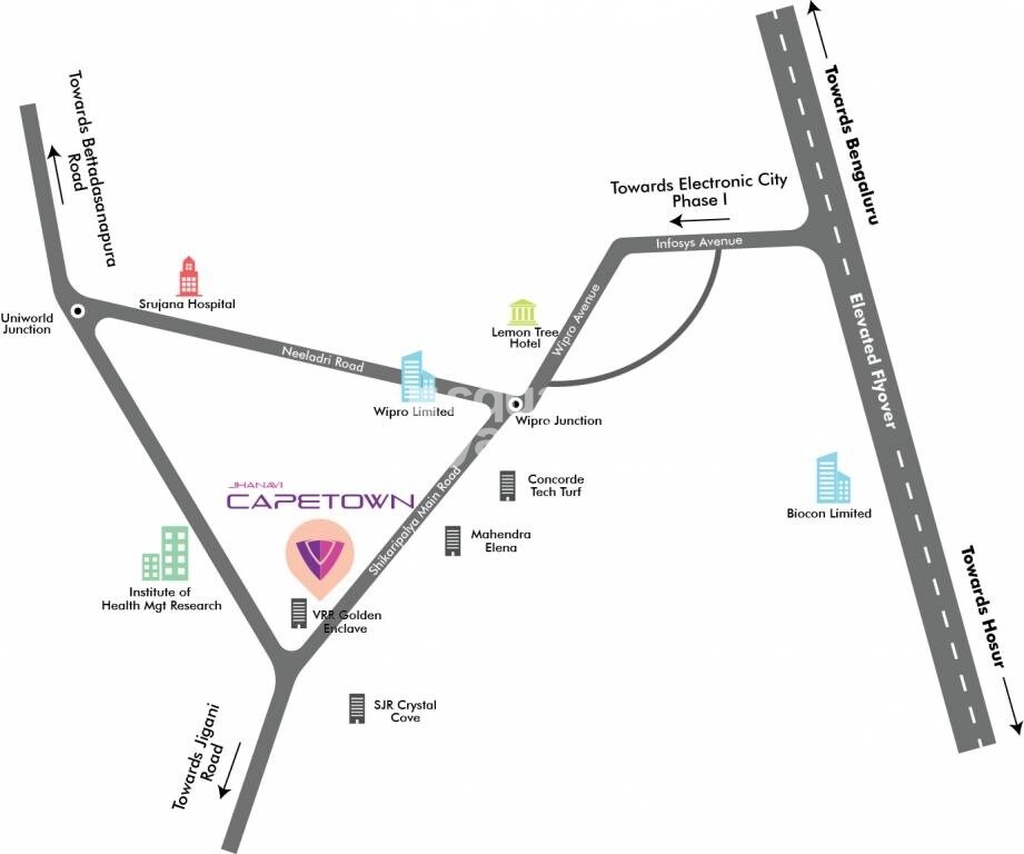 Jhanavi Capetown Heights Location Image