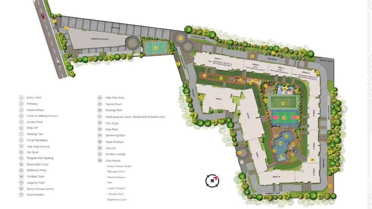 K Raheja Vivarea Bangalore Master Plan Image