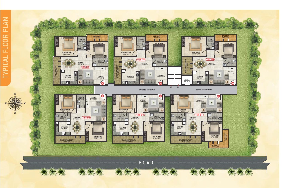 Kallakunta K Residency Floor Plans