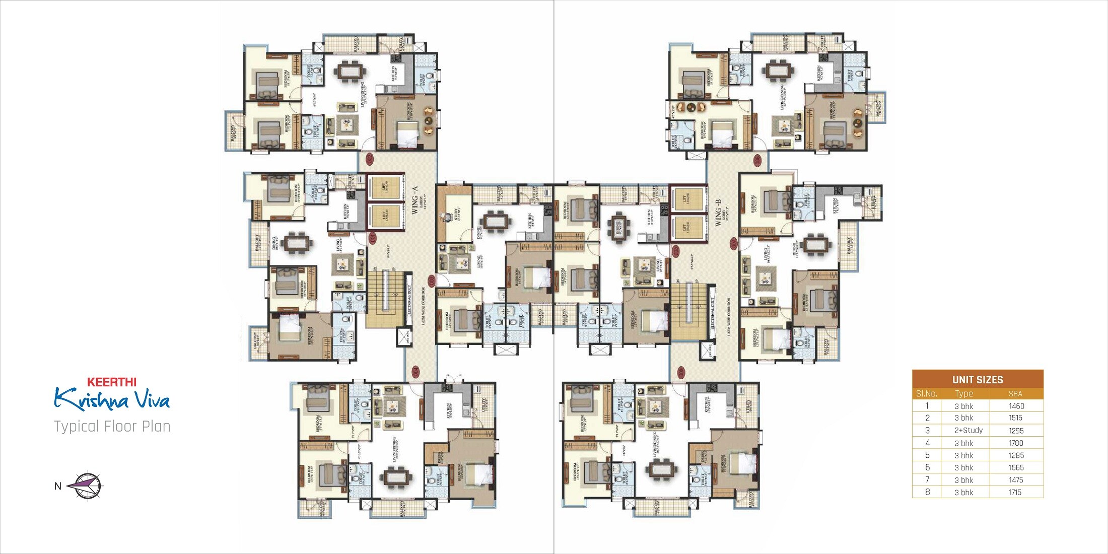 Keerthi Krishna Viva Floor Plans
