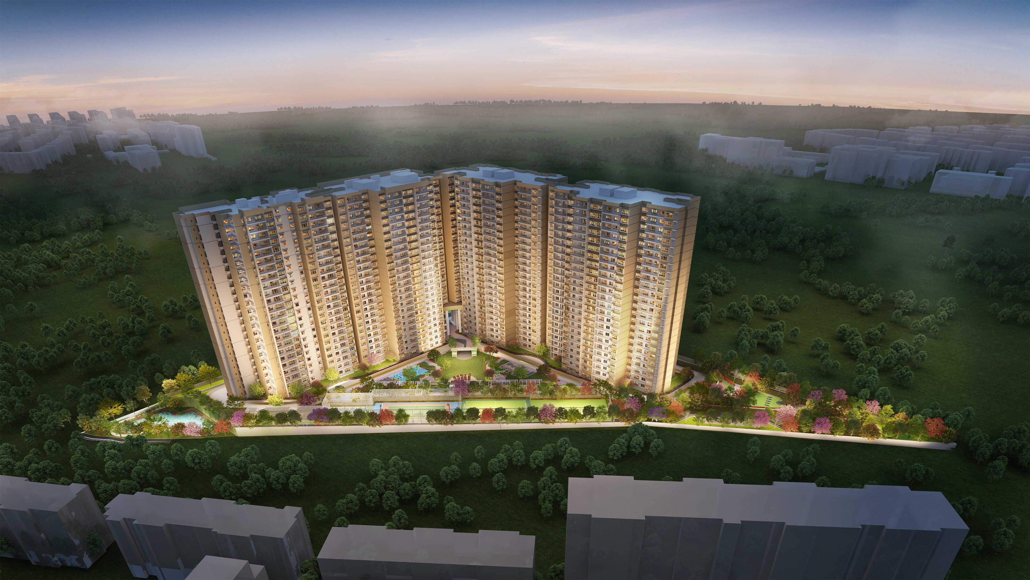 Keya The Urban Forest Tower View