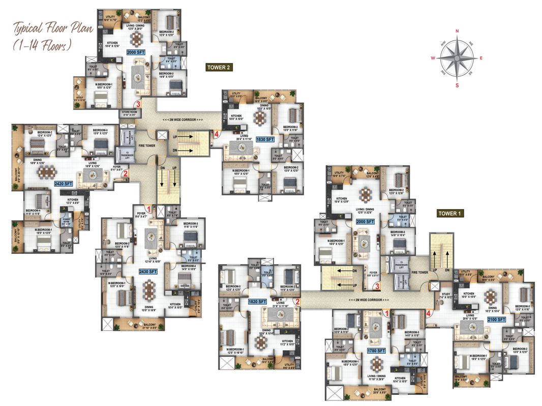 Klassik Exotica Floor Plans 1