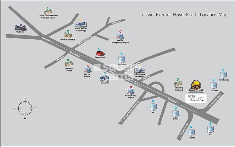 Kolte Patil iTowers Exente Location Image