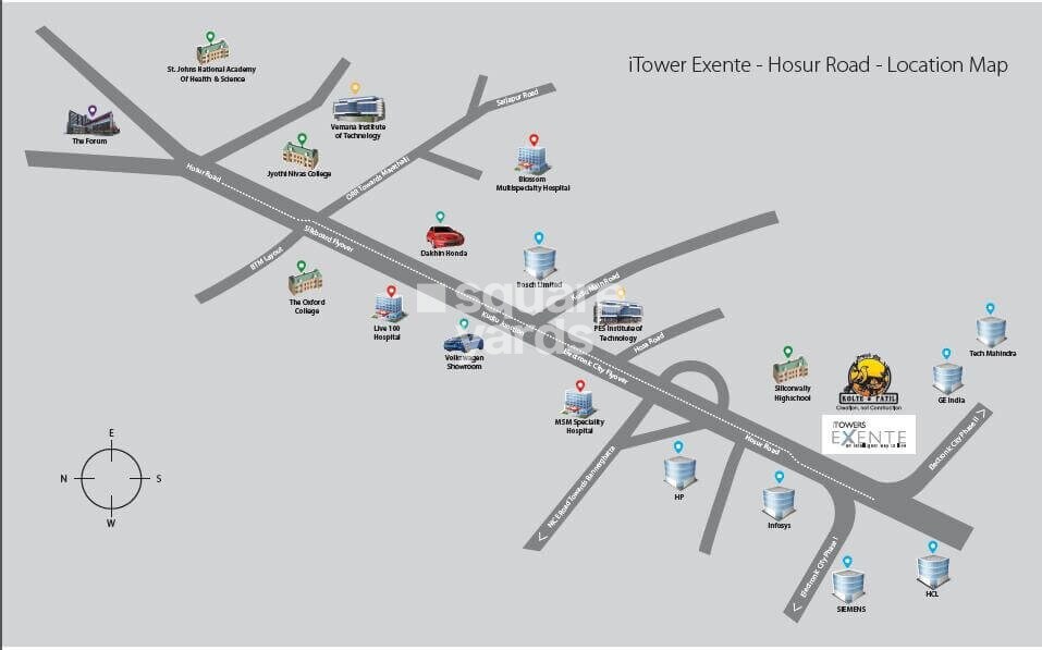 Kolte Patil iTowers Exente Location Image