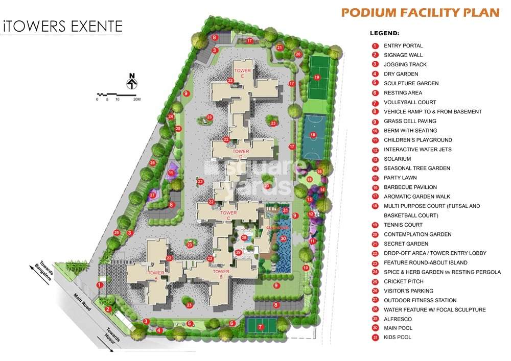 kolte patil itowers exente project master plan image1