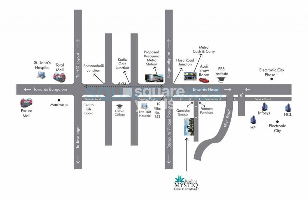 Krishna Mystiq Location Image