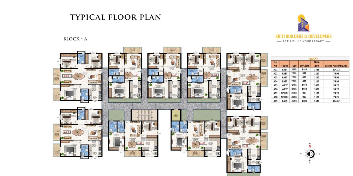 Kriti Aakruthi Nest Floor Plans 1