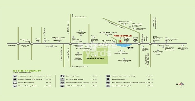 Kumar Princeville Bangalore Location Image