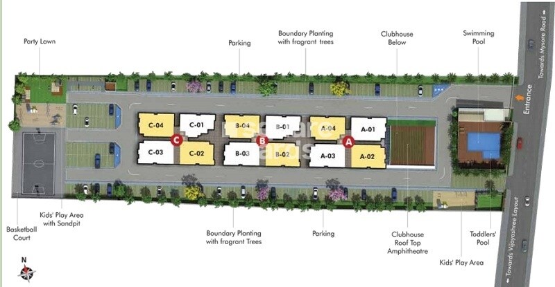 Kumar Princeville Bangalore Master Plan 1
