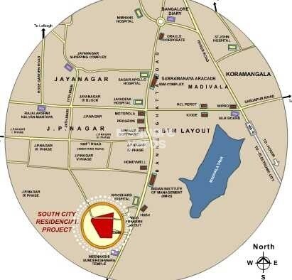 LnT Realty South City Location Image