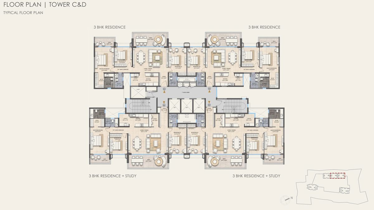 Lodha Beaumont Estate Floor Plans