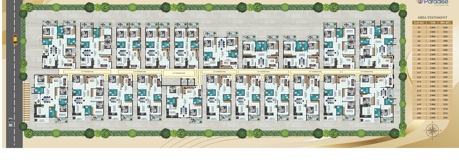 LVS Paradise Floor Plans