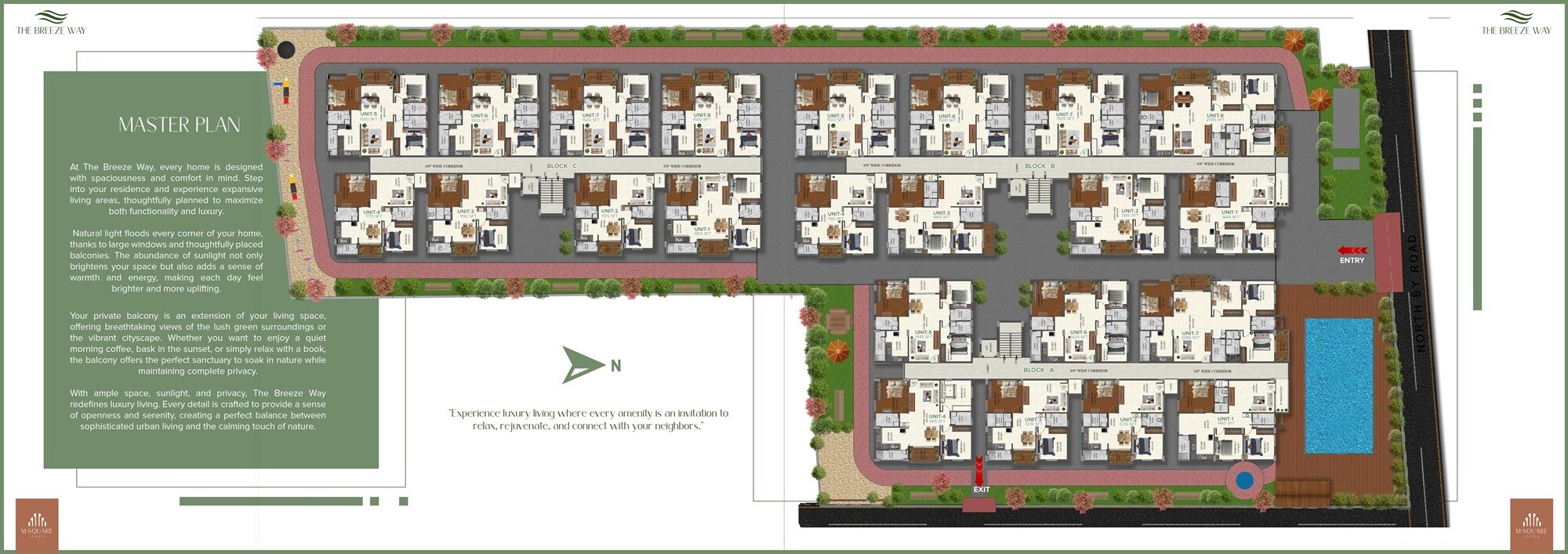 M Square The Breeze Way Master Plan 1