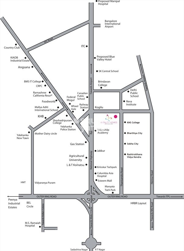 M1 Antaliea Homes Location Image