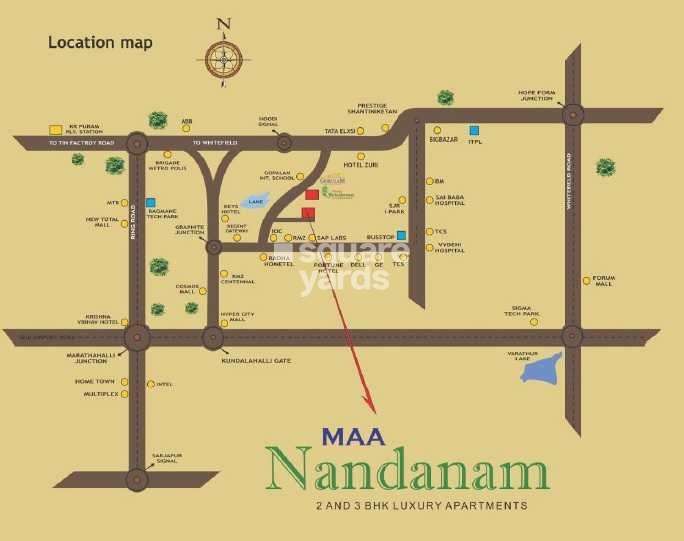maa nandanam project location image1