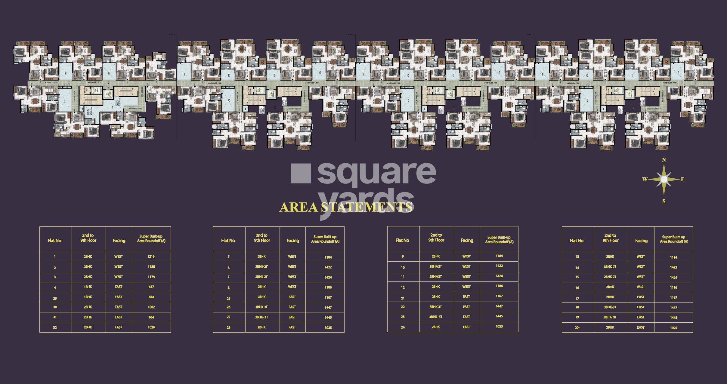Mahaveer Highlands Floor Plans