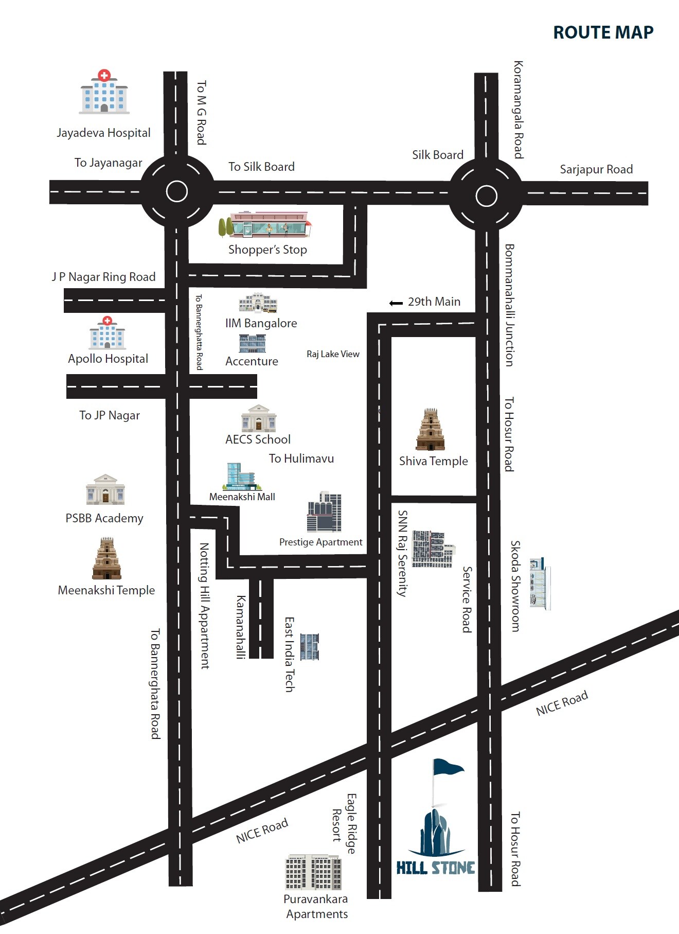 Mahaveer Hillstone Location Image