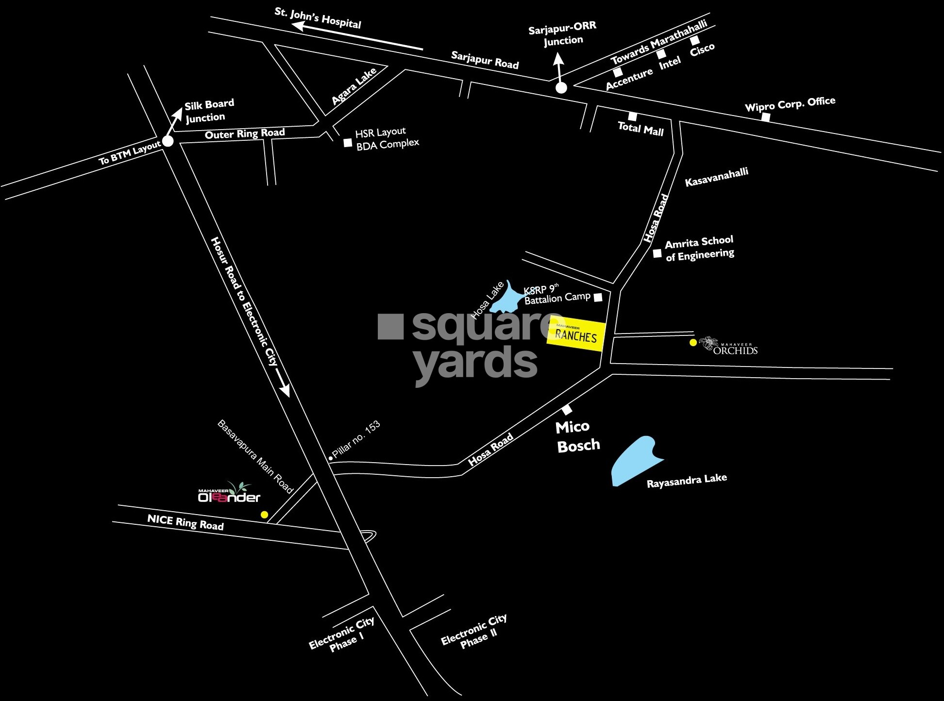 Mahaveer Ranches Phase II Location Image