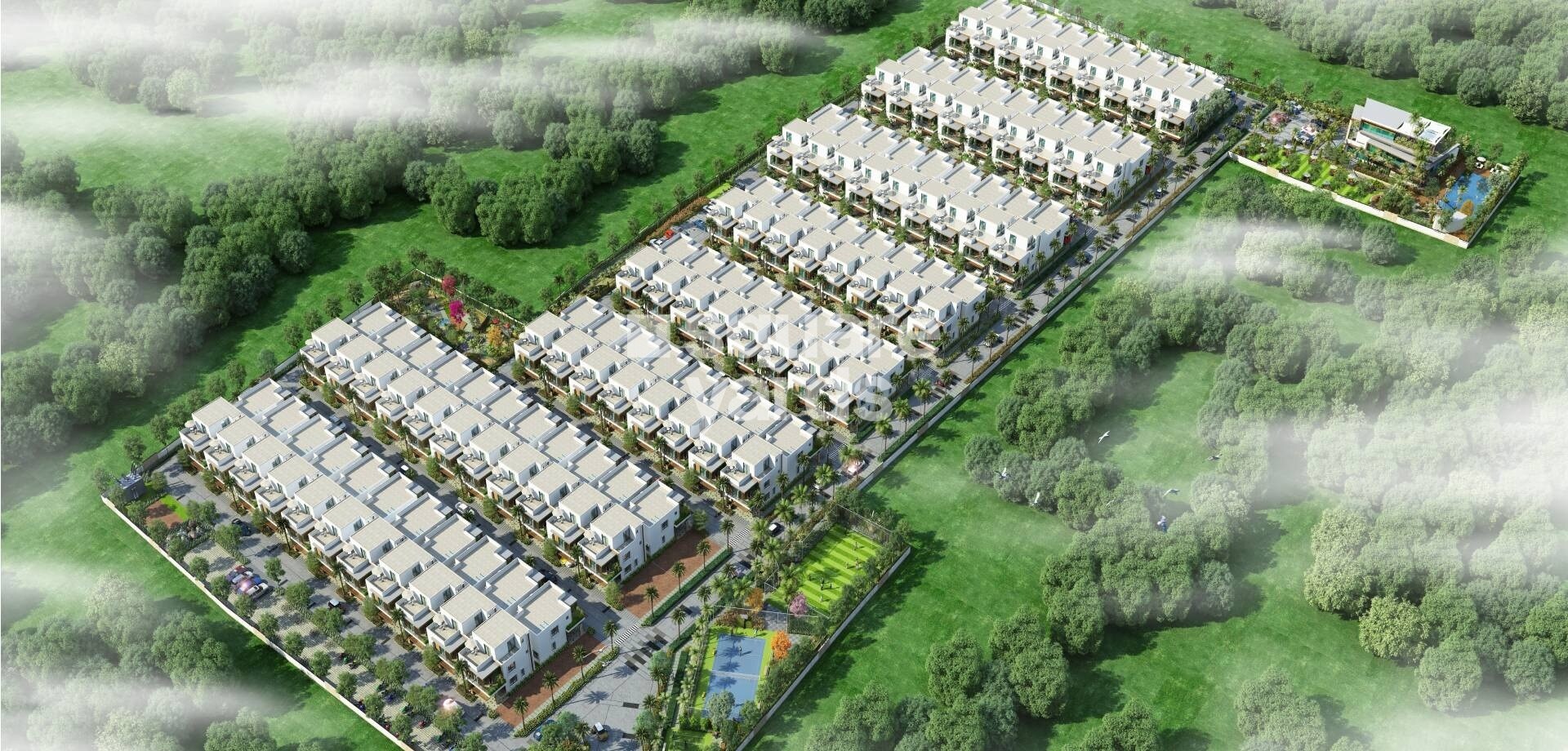 Mahidhara-Harmony_a large field with lots of green grass and trees