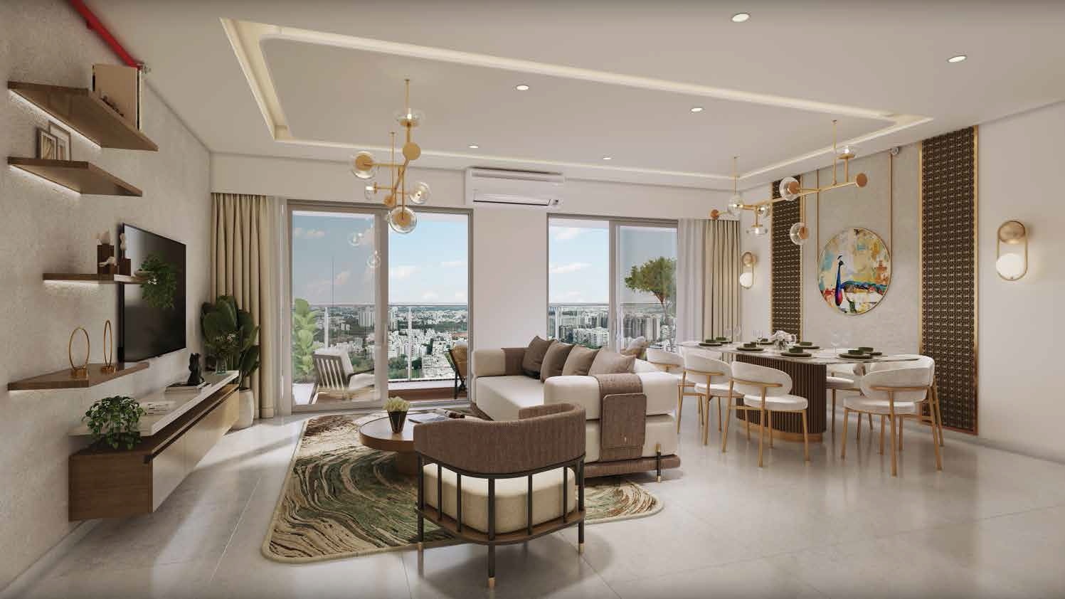 Mahindra Blossom Apartment Interiors