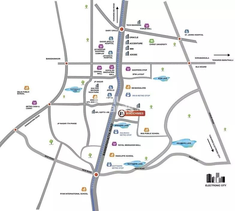 Mahindra Windchimes Phase II Location Image